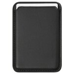 Кожаный чехол-бумажник LuazON, поддержка MagSafe для iPhone 12/13/Pro/mini/Pro Max, черный - изображение