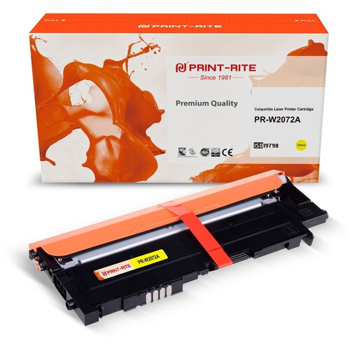 Картридж лазерный Print-Rite TFHA9PYPU1J PR-W2072A W2072A (есть ограничения по прошивке) желтый (700стр.) для HP Color Laser 150a/150nw/178nw MFP/179f