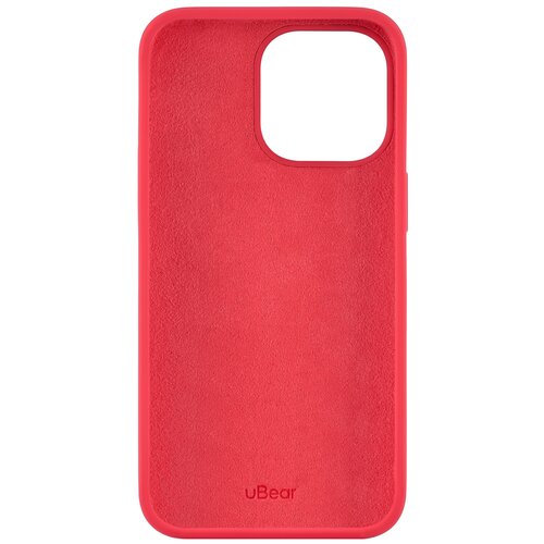 Чехол uBear Touch Case для Apple iPhone 13 Pro, красный чехол брелок ubear touch ring case для airtag с кольцом фиксатором силикон soft touch оранжевый