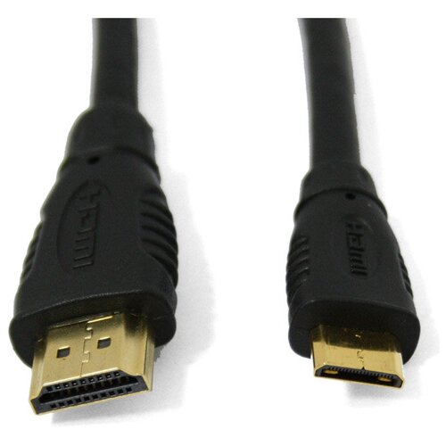 Кабель HDMI-miniHDMI Cablexpert CC-HDMI4C-6, v1.4, 19M/19M, 1.8м, 3D, Ethernet, черный, позол. разъемы, экран, пакет кабель hdmi minihdmi cablexpert cc hdmi4c 6 v1 4 19m 19m 1 8м 3d ethernet черный позол разъемы экран пакет