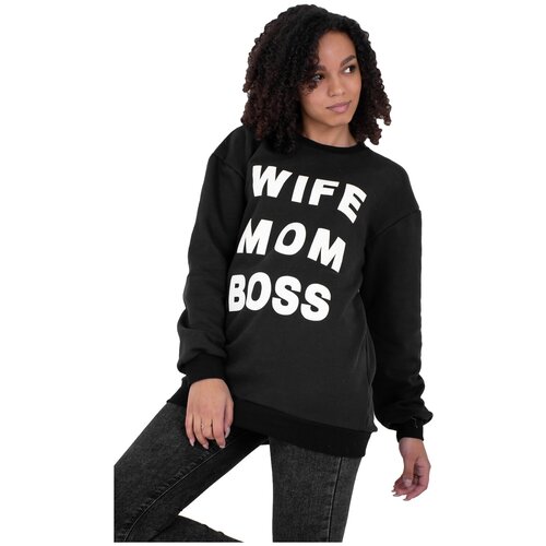 фото Толстовка женская мама жена босс р-р 44 hot story