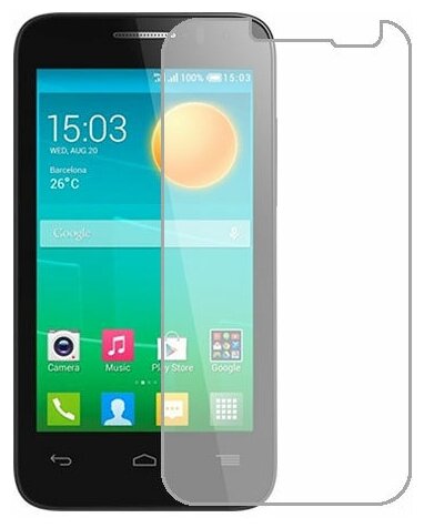 Alcatel Pop D3 защитный экран Гидрогель Прозрачный (Силикон) 1 штука