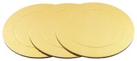 Подложки под торт "S-CHIEF" PDC-0006 20 см 3.5 мм 3 шт. золото