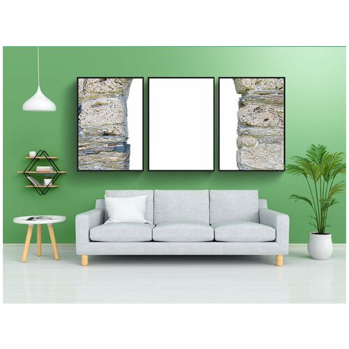 фото Набор модулных постеров для интерьера "png, лук камни древних, дуга" 60x90 см. в тубусе, без рамки lotsprints