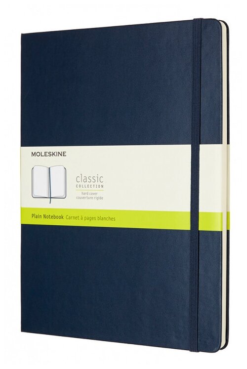 Блокнот Moleskine CLASSIC QP092B20 XLarge 190х250мм 192стр. нелинованный твердая обложка синий