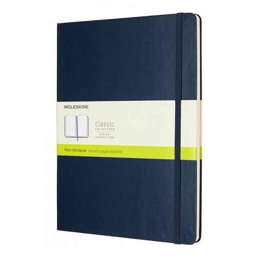 Блокнот Moleskine CLASSIC QP092B20 Xlarge, 190х250 мм, 192 страницы, нелинованный, твердая обложка, синий