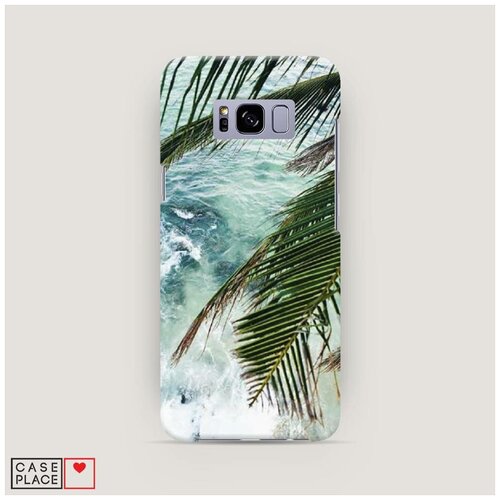 фото Чехол пластиковый samsung galaxy s8 пальмы case place