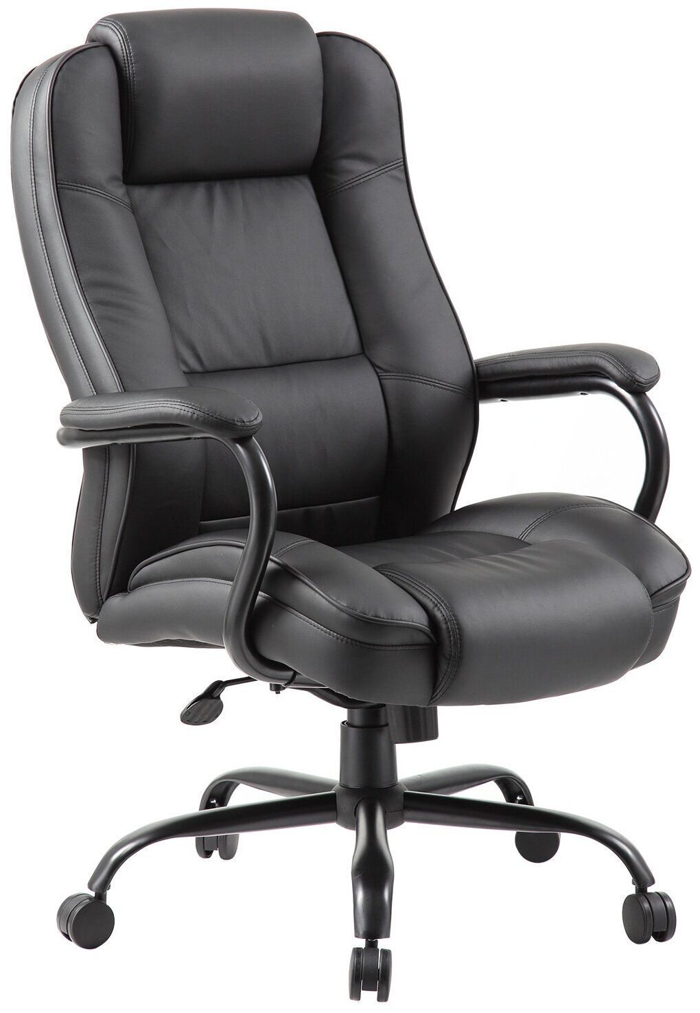 Кресло офисное BRABIX PREMIUM Heavy Duty HD-002 , усиленное, нагрузка до 200 кг, экокожа, 531829