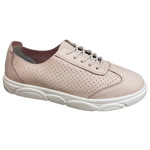 Кеды Renzoni, демисезонные, повседневные, натуральная кожа, съемная стелька, анатомическая стелька, размер 38, розовый