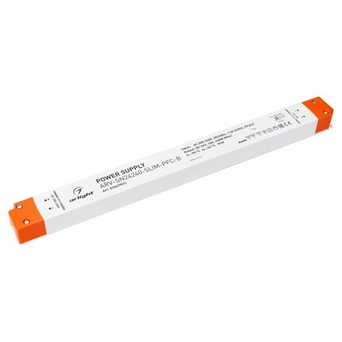 фото Блок питания arv-sn24240-slim-pfc-b (24v, 10a, 240w) (arlight, ip20 пластик)