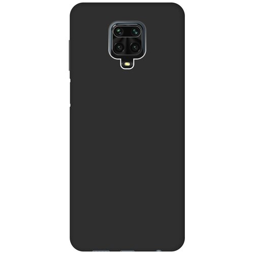фото Чехол - накладка silky touch для xiaomi redmi note 9s / note 9 pro черный gosso
