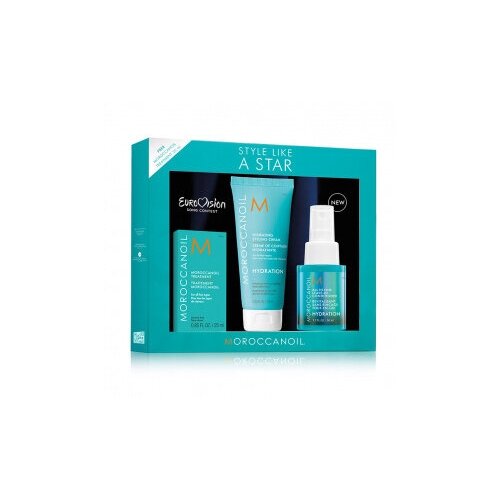 фото Набор "style like a star "(несм. конд 50мл + увл. крем 75+восс. маслo 25мл) moroccanoil