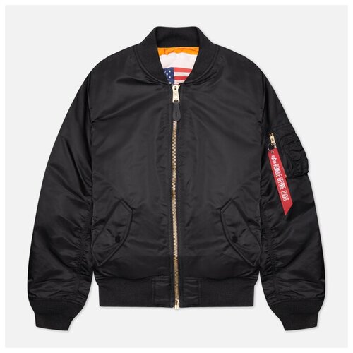 Мужская куртка бомбер Alpha Industries MA-1 Blood Chit чёрный, Размер S