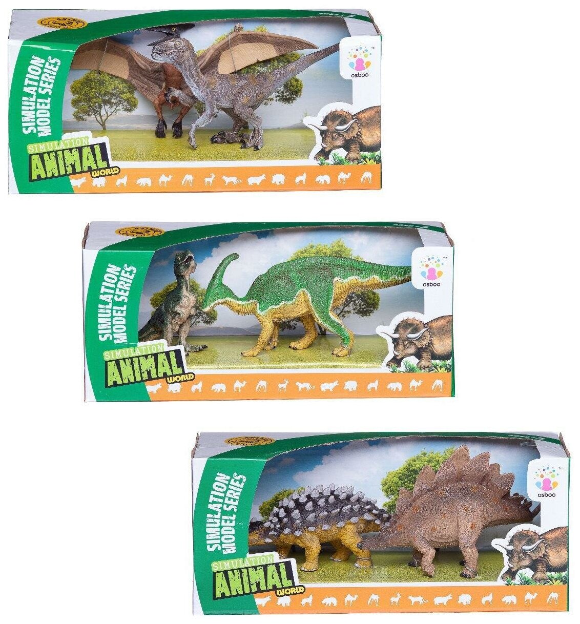 Игровой набор Junfa В мире динозавров, серия 2, 26х10х11см WA-14587
