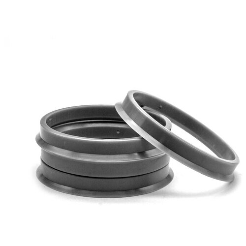 фото Кольца центровочные 73,1х66,6 light grey 4 шт высококачественный пластик sds exclusive