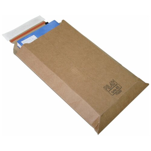 Пакет картонный крафт UltraPack A5, 175x250, расширение 1,0-1,8мм, лента, 10шт/уп