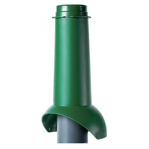 Выход канализации утепленный Krovent Pipe-VT 110 is, RAL 6005 зеленый труба гофрированная соединения с канализационным стояком гофра металлическая для вентиляции krovent pipe vt 110is алюминиевая