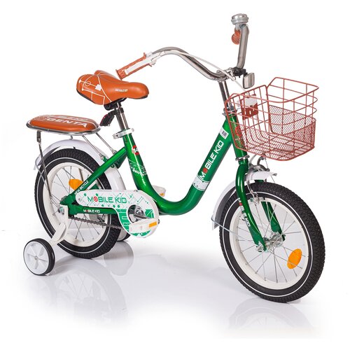 Велосипед детский двухколесный Mobile Kid Genta 14 DARK GREEN 819000₽