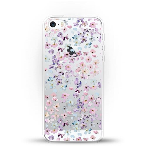 фото Силиконовый чехол цветочки на apple iphone 5/iphone 5s/iphone se andy & paul