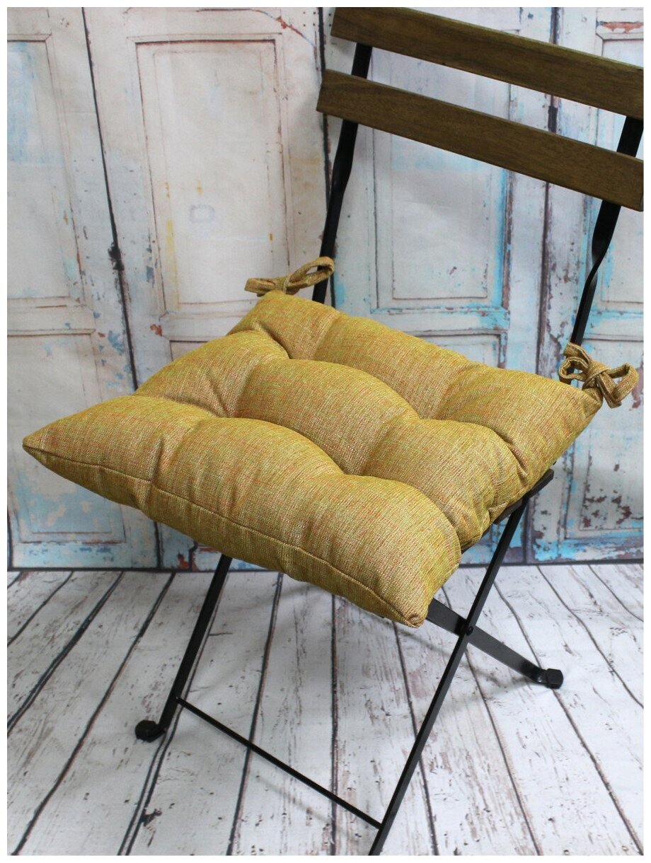 Подушка для сиденья матех OXO 40*40*10. Цвет оранжевый, зеленый