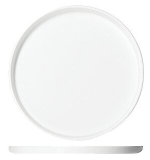 Блюдо круглое с бортом «Кунстверк» D=22.5см; белый (Kunstwerk)