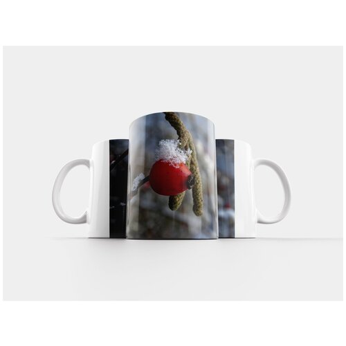 фото Кружка "шиповник, зима, снег" 320 мл lotsprints