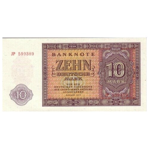 германия гдр 5 марок 1948 г unc Германия (ГДР) 10 марок 1955 г. UNC