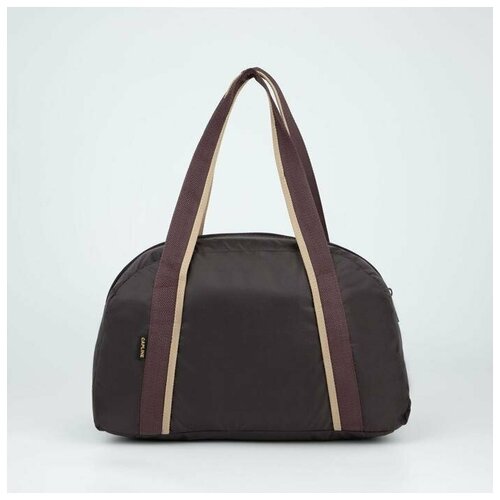 Сумка спортивная, отдел на молнии, наружный карман, цвет коричневый