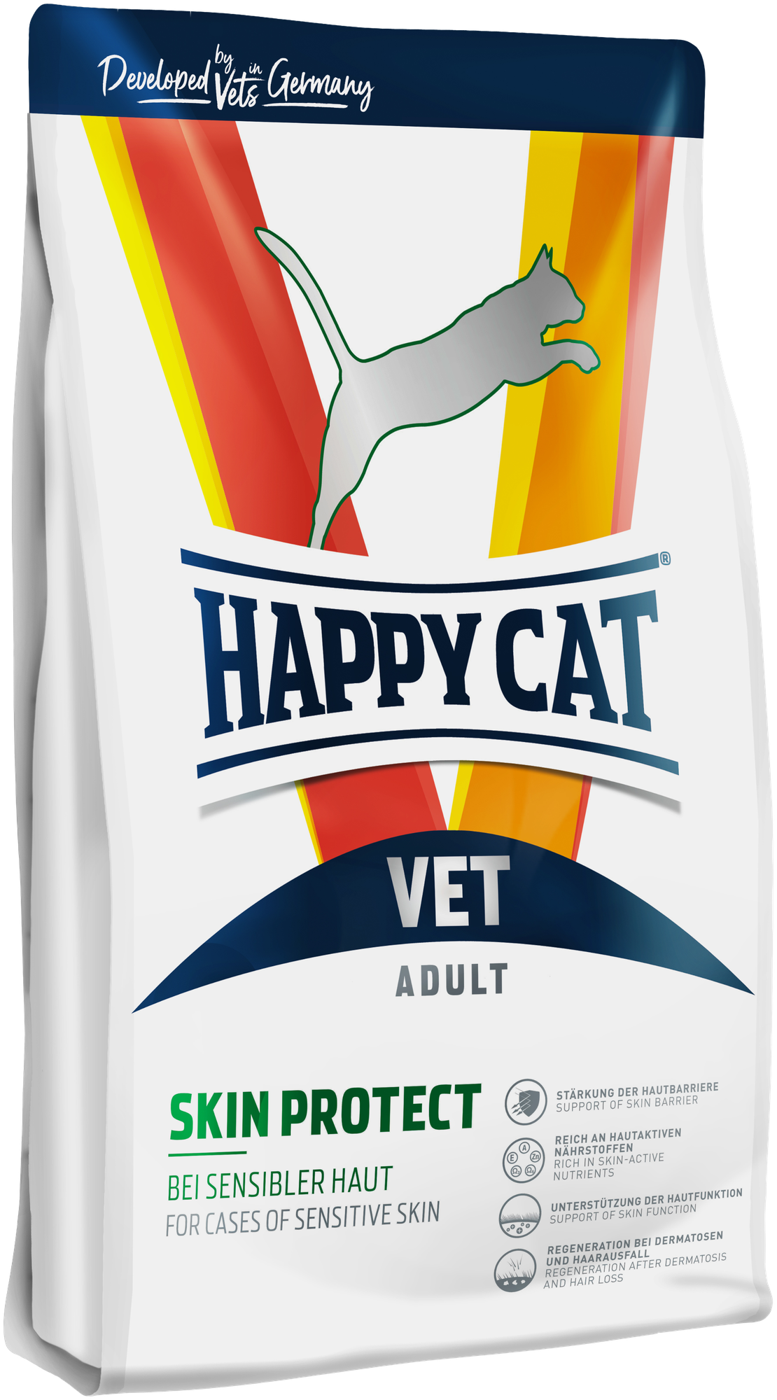 Сухой лечебный корм для кошек Happy Cat для поддержания здоровья кожи Хэппи Кэт / VET Diet Skin 1 кг
