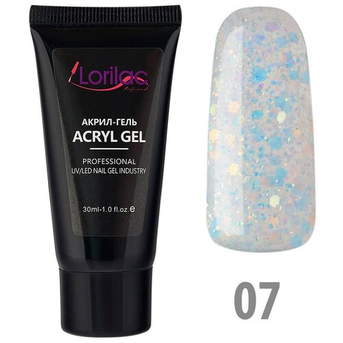 Lorilac Полигель для наращивания и моделирования ногтей укрепления маникюра и педикюра 7 30 ml 200₽