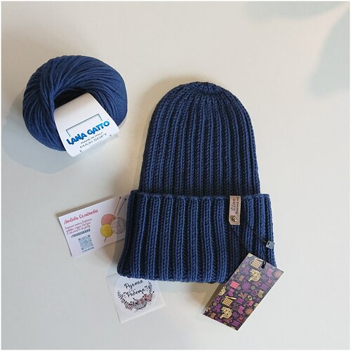 фото Мужская шапка вязаная s.love.knitting