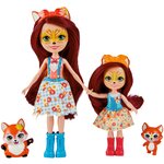 Игровой набор Enchantimals HCF81 Кукла Энчантималс Фелисити Лис с сестричкой и питомцами Семья - изображение