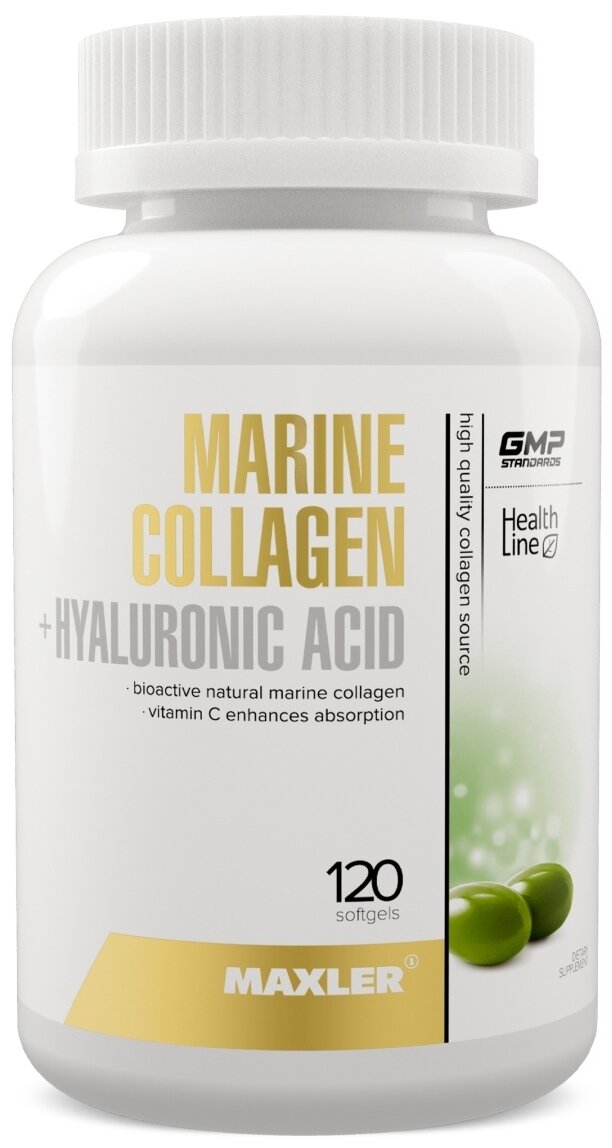 Препарат для укрепления связок и суставов Maxler Marine Collagen + Hyaluronic Acid