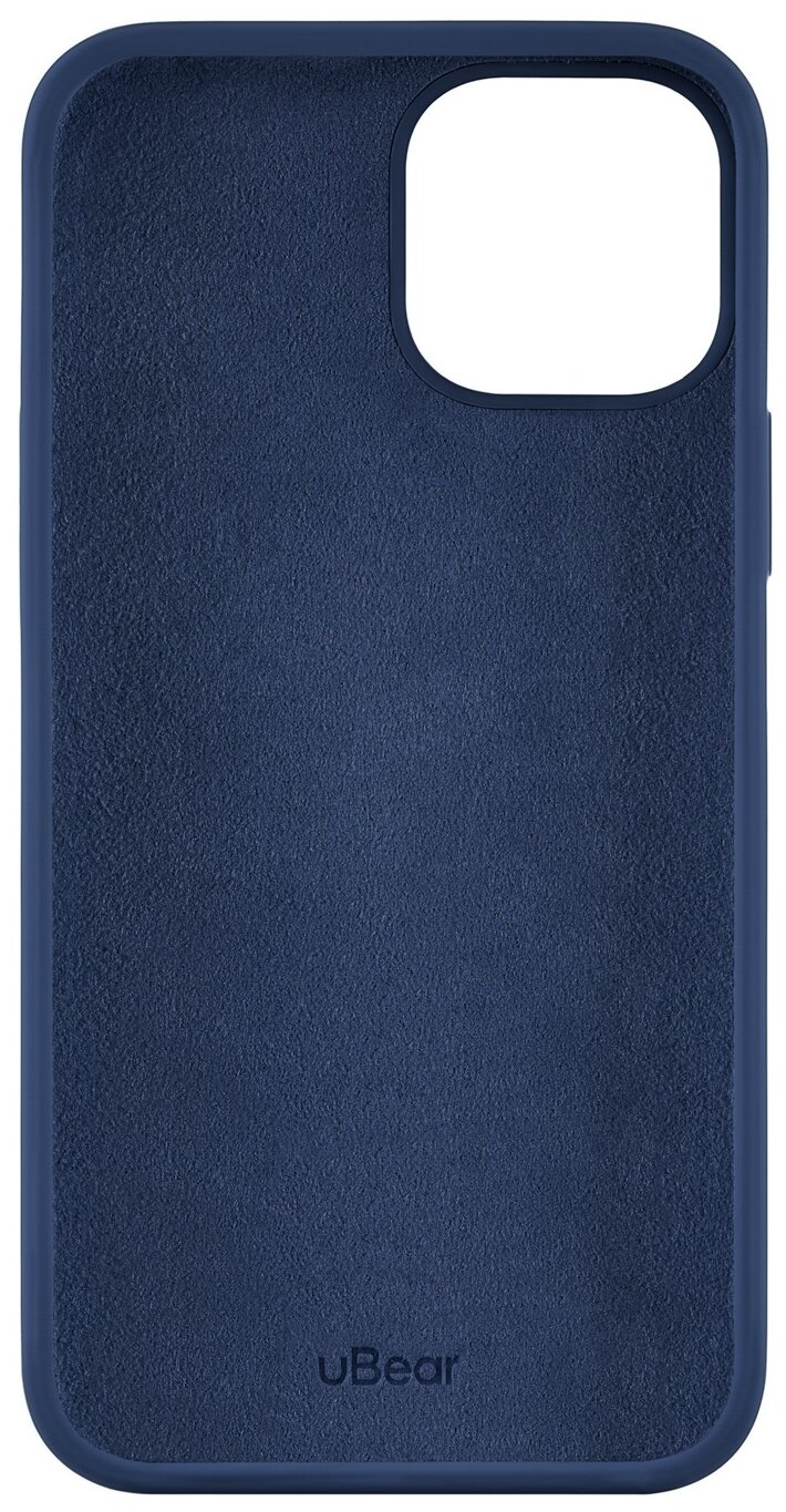 Чехол uBear Touch Case (Liquid silicone) для iPhone 13 mini, синий