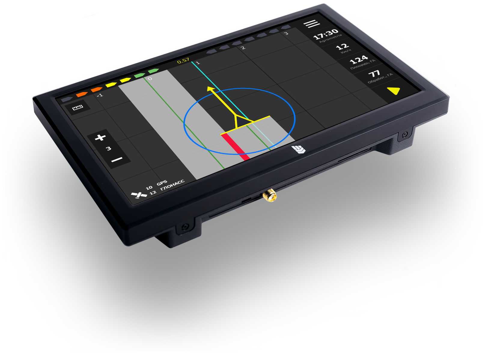 Навигатор параллельного вождения Кампус (агронавигатор) с усиленной антенной