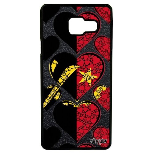 фото Ударопрочный чехол на // galaxy a3 2016 // "флаг анголы с сердцем" любовь туризм, utaupia, цветной