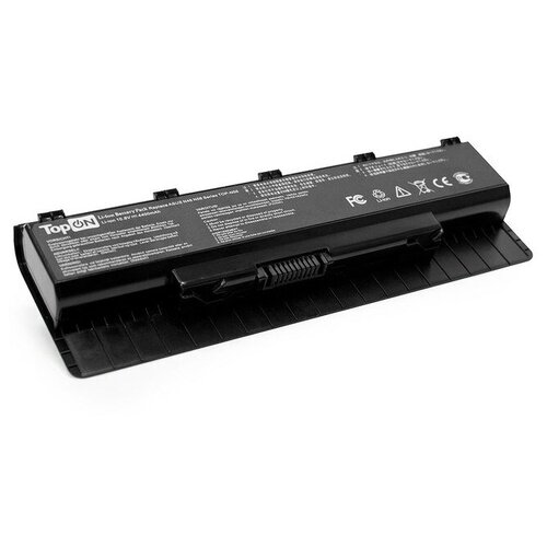фото Аккумулятор для ноутбука asus n56v 11.1v 4400mah li-ion чёрный topon