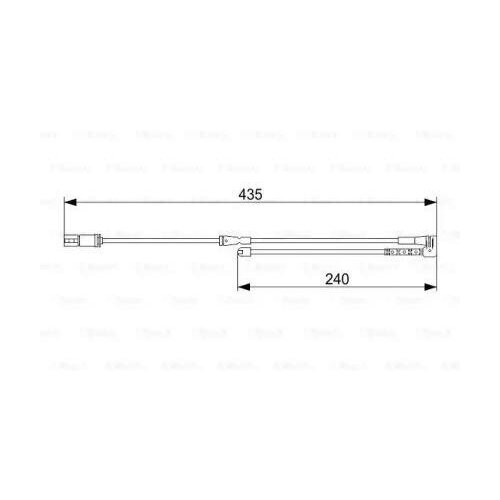 1 987 473 543_датчик Износа Колодок! Передний Mini F55/F56 All 13> Bosch арт. 1987473543