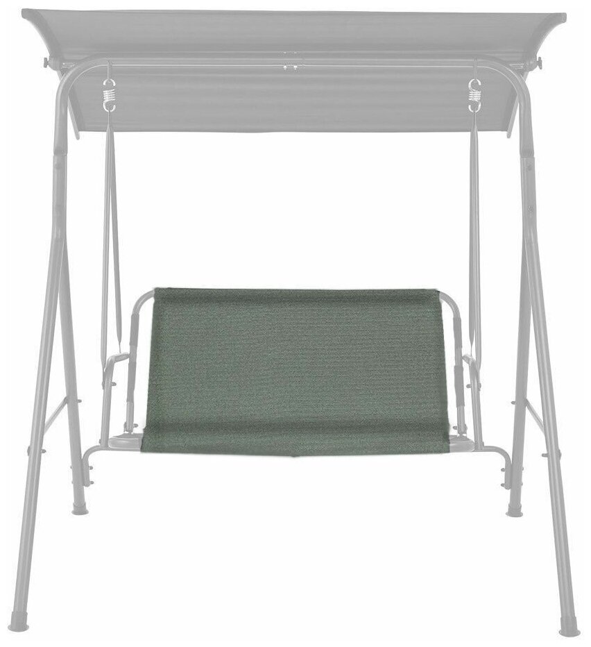Усиленное тканевое сиденье для садовых качелей 110x50/50 см. (оксфорд 600, олива), Tplus