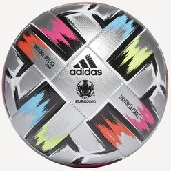 Футбольный мяч adidas Uniforia Finale League silver metallic/black/solar red/signal green 5