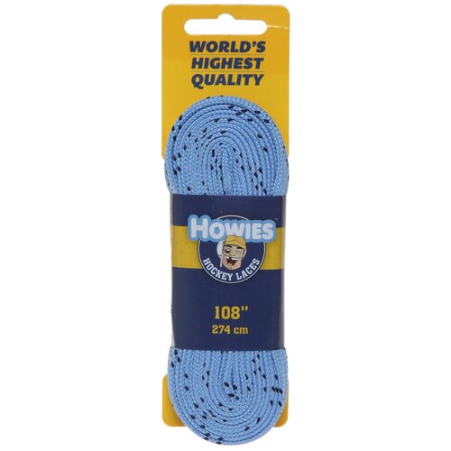 Шнурки хоккейные Howies голубые (108