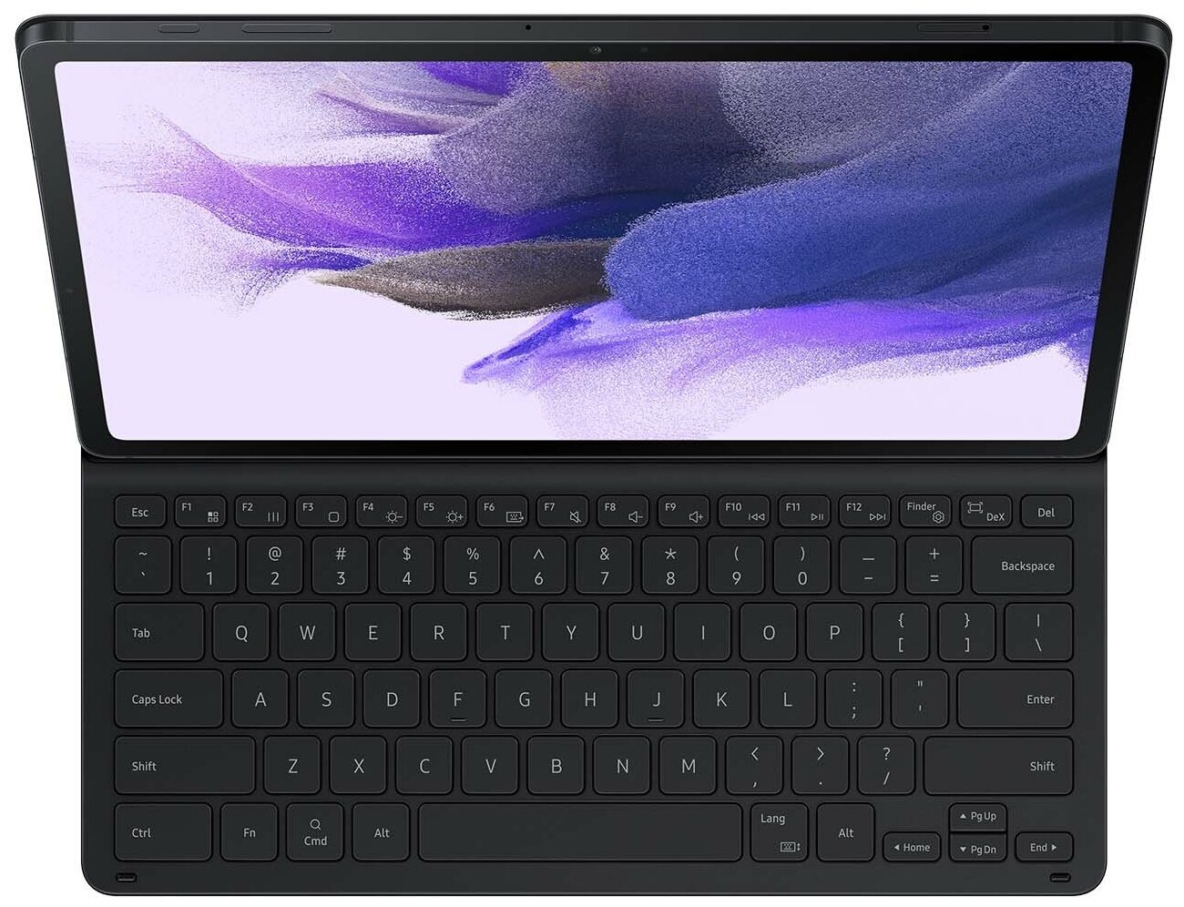 Samsung Чехол с клавиатурой для Samsung Galaxy Tab S7+ / S7 FE Black EF-DT730BBRGRU