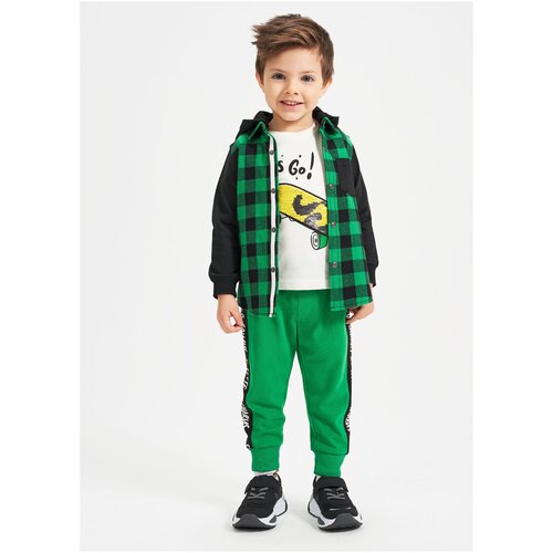 фото Рубашка ido 4.3412.00 (зеленый, мальчик, 7 лет / 122 см)