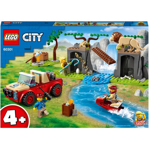 Конструктор LEGO City Stuntz 60301 Спасательный внедорожник для зверей, 157 дет. конструктор lego city спасательный внедорожник для зверей 60301