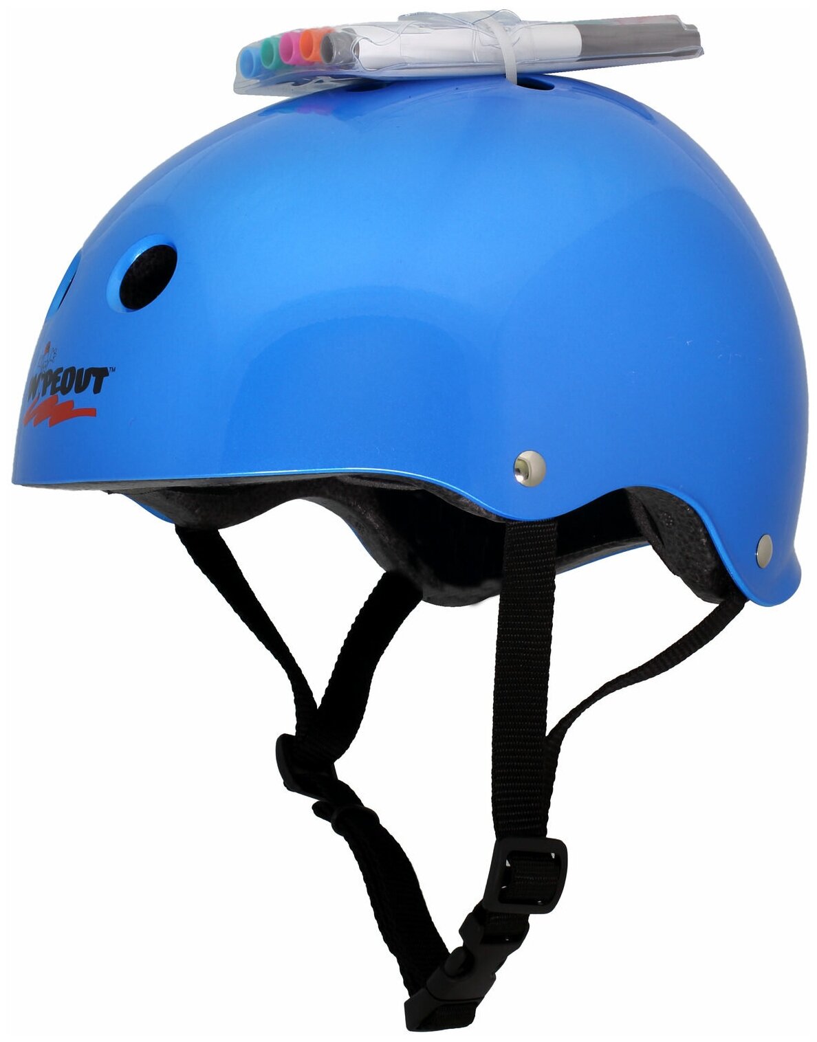 Шлем с фломастерами Wipeout Blue Metallic (M 5+)