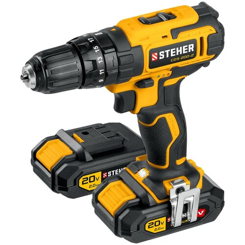 Дрель-шуруповерт ударная CDS-200-2 STEHER 580000₽