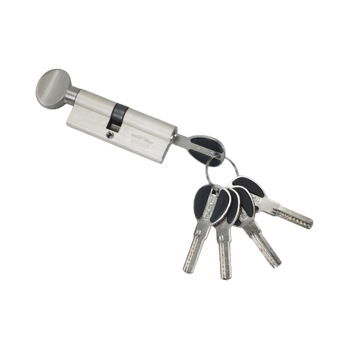 Цилиндровый механизм (личинка для замка)с перфорированными ключами. ключ-вертушка CW55/35 (90mm) SN (Матовый никель) MSM