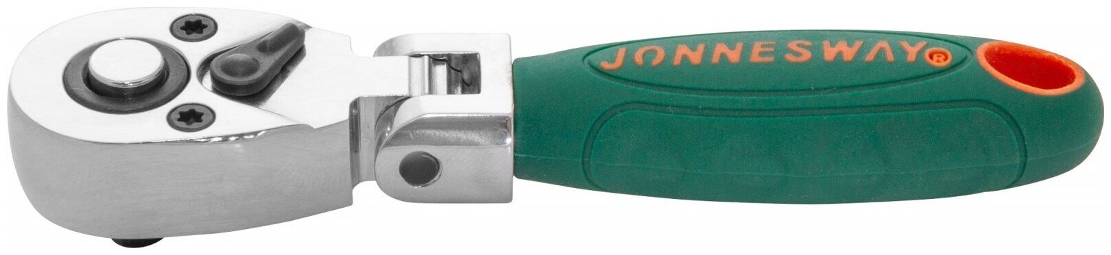 Рукоятка трещоточная укороченная с шарниром 1/2"DR 36 зубцов 190 мм Jonnesway