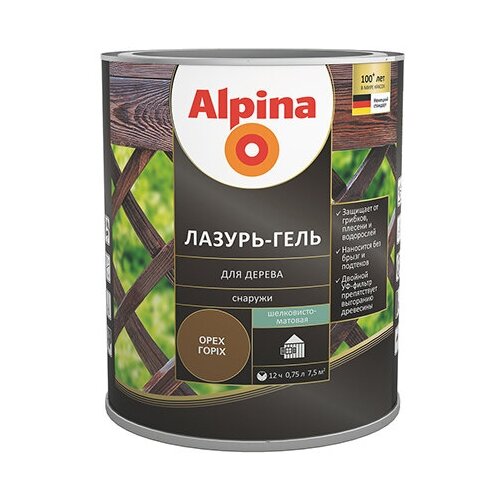 Лазурь-гель для дерева Alpina (10л) база под колеровку