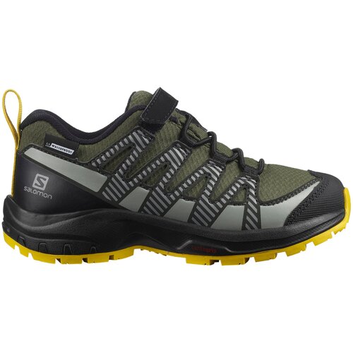 Кроссовки детские SALOMON Xa Pro V8 Cswp K Olive Night/Black/Sulphur (EUR:29)